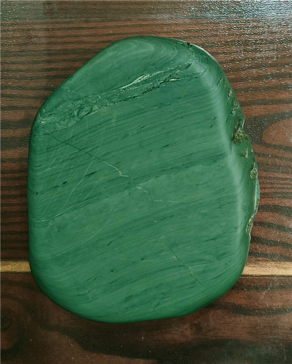 鸭头绿荷花砚（16.5x12x3cm）
